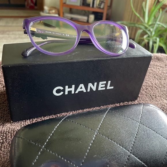 💜💜💜 Chic CHANEL Purple Black Bow Opticals💜💜💜 - Picture 11 of 15